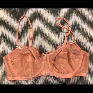 Pink lace 40DD cacique unlined underwire bra ❤️